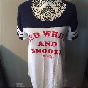 Pink Pajamas Red White And Snooze Size Small